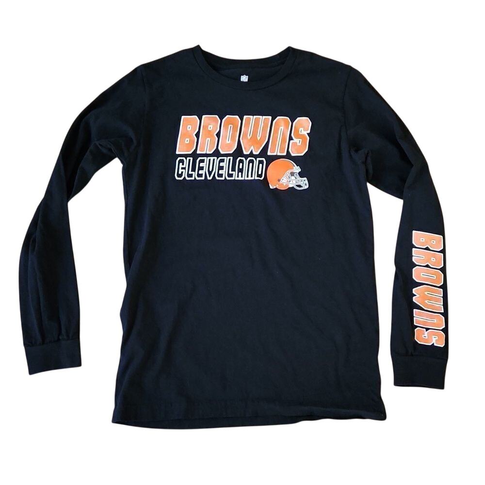 NFL Team Apparel youth XL (14-16) Cleveland Browns long sleeve tshirt